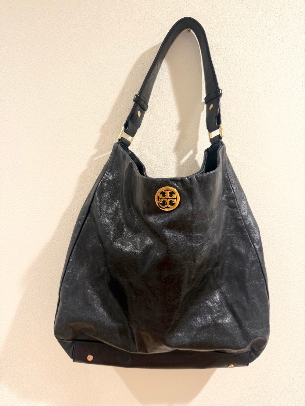Tory Burch Dena Hobo Leather Black bag